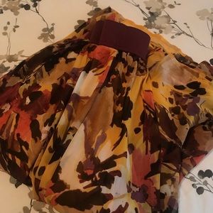 Winter color skirt. Brown mustard.